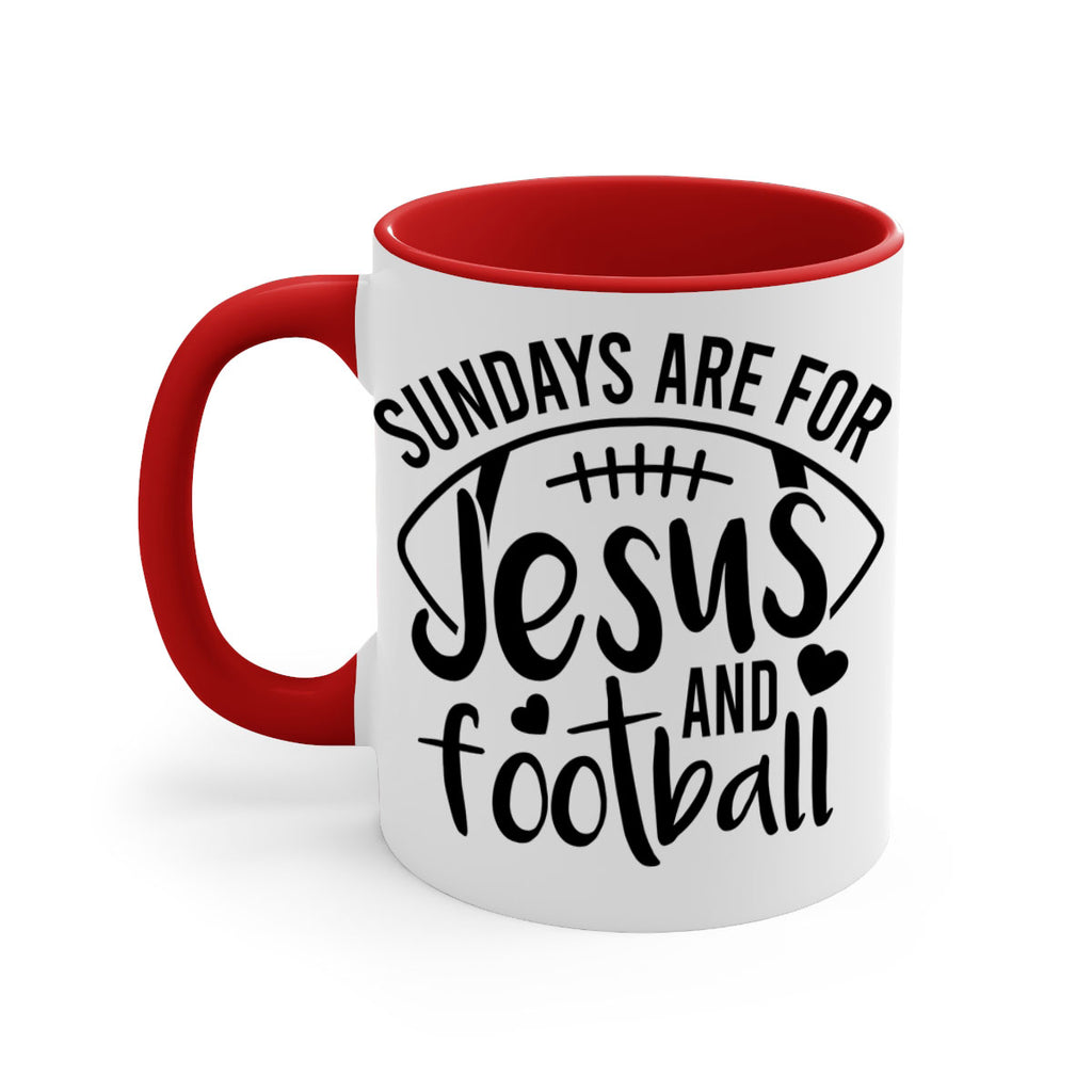 Sundays are for jesus and football 423#- football-Mug / Coffee Cup