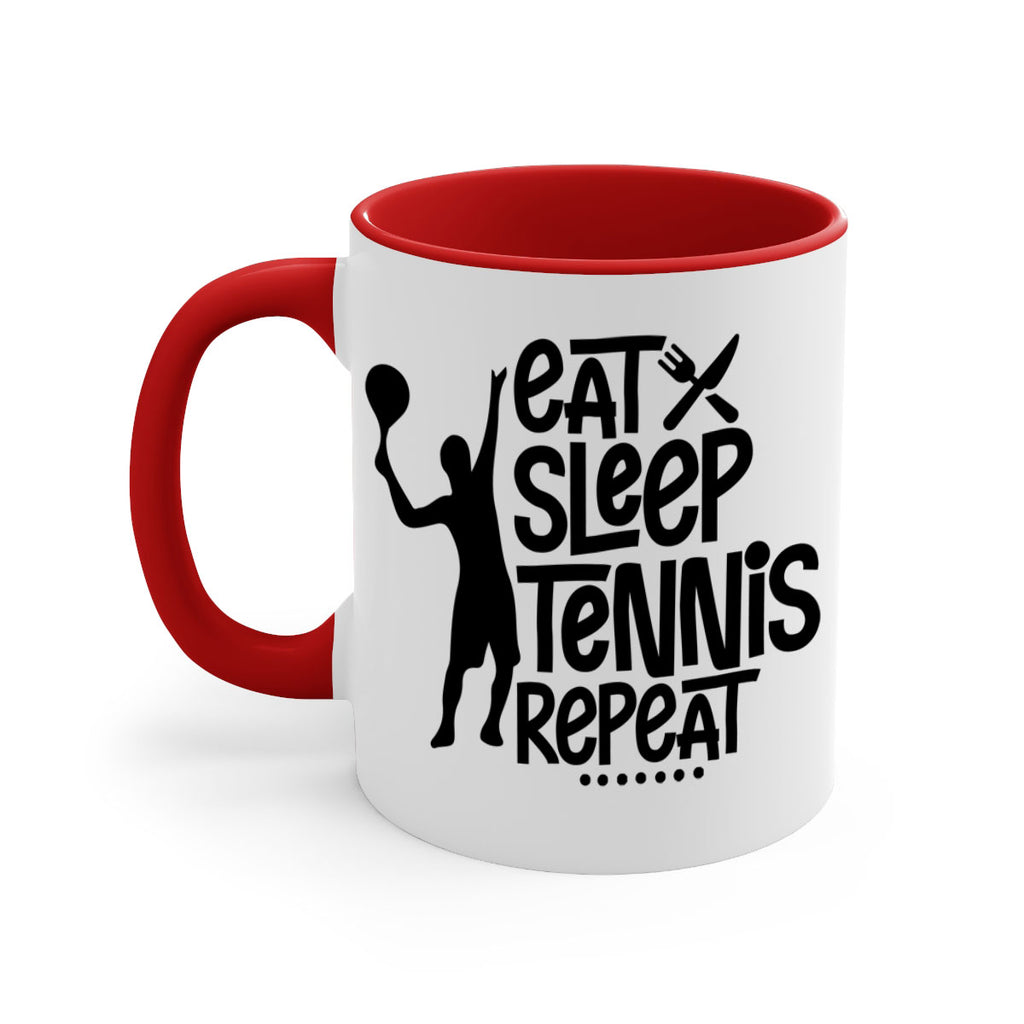 eat sleep Tennis repeat 1308#- tennis-Mug / Coffee Cup