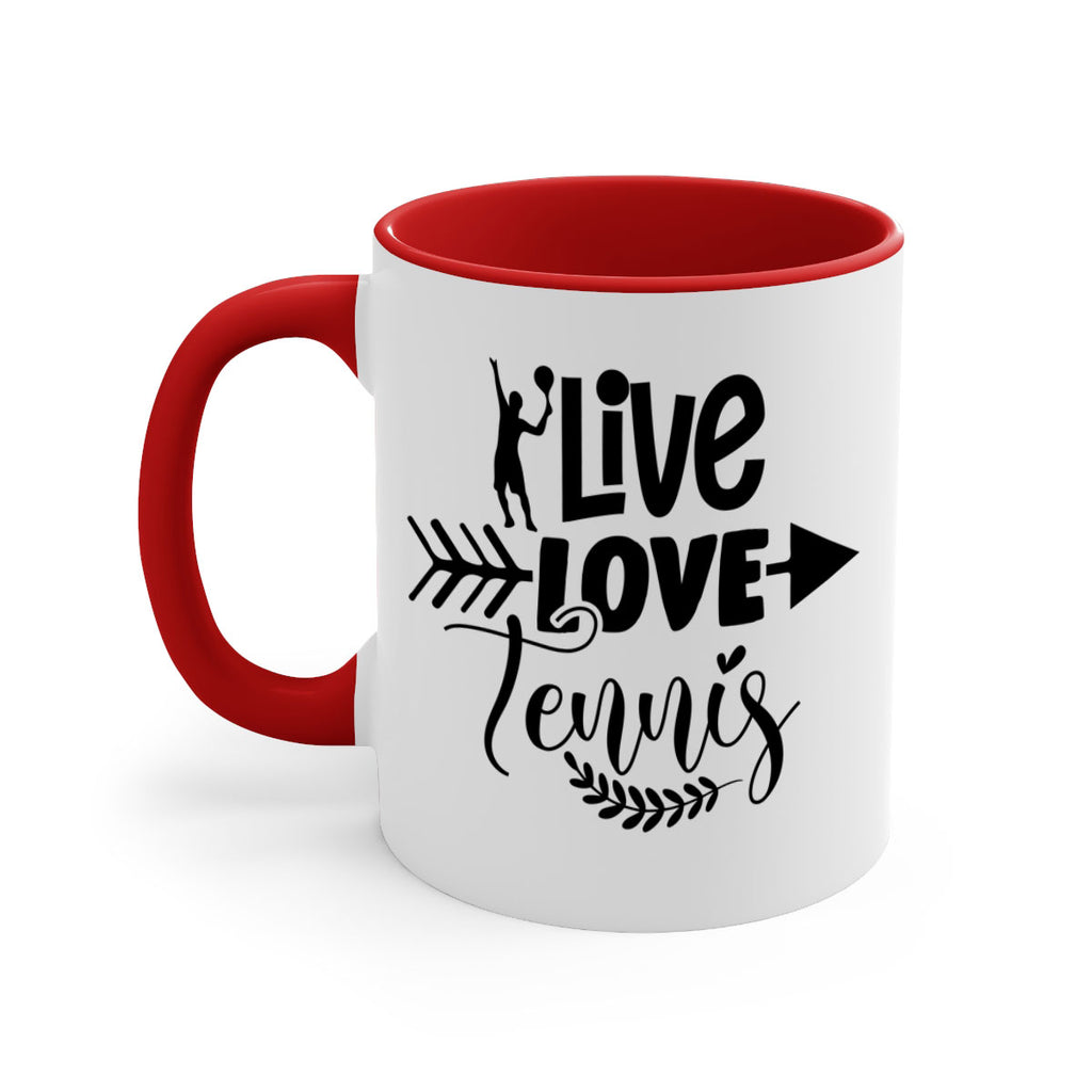 live love Tennis 818#- tennis-Mug / Coffee Cup