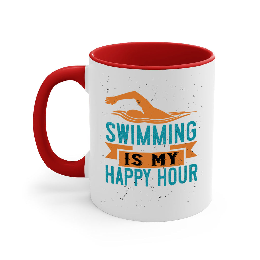 swimming is myhappy hour 378#- swimming-Mug / Coffee Cup