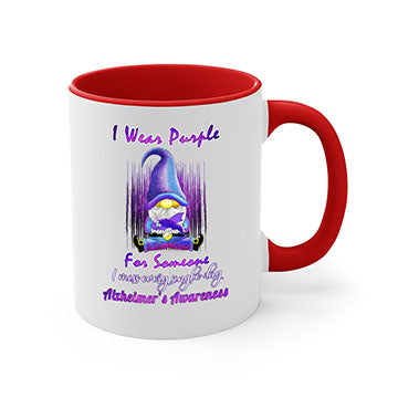 Alzheimers Awareness Products I Wear Purple Ribbon Gnome 22#- alzheimers-Mug / Coffee Cup