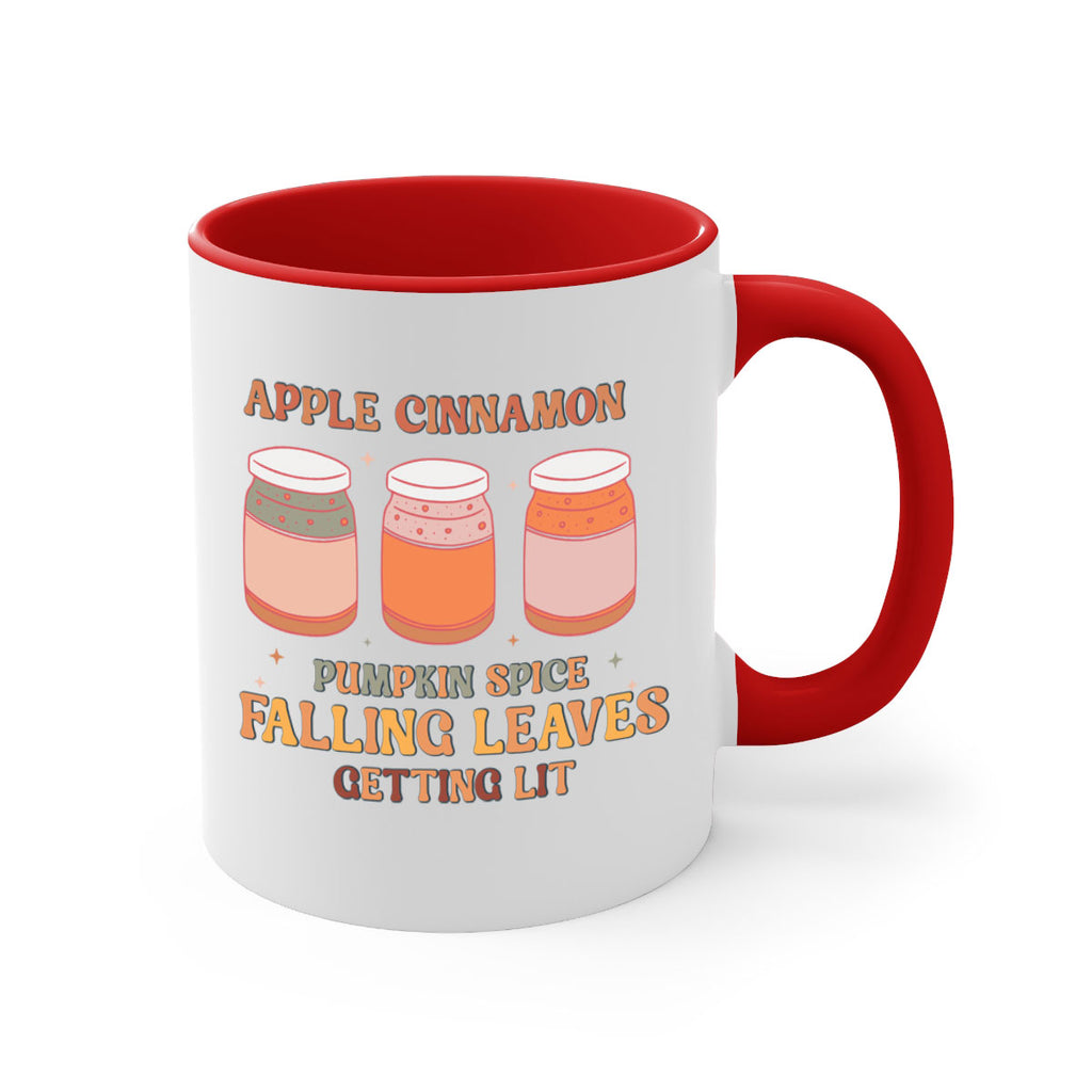 Apple Cinnamon Pumpkin Spice Falling Leaves Getting Lit 12#- fall-Mug / Coffee Cup