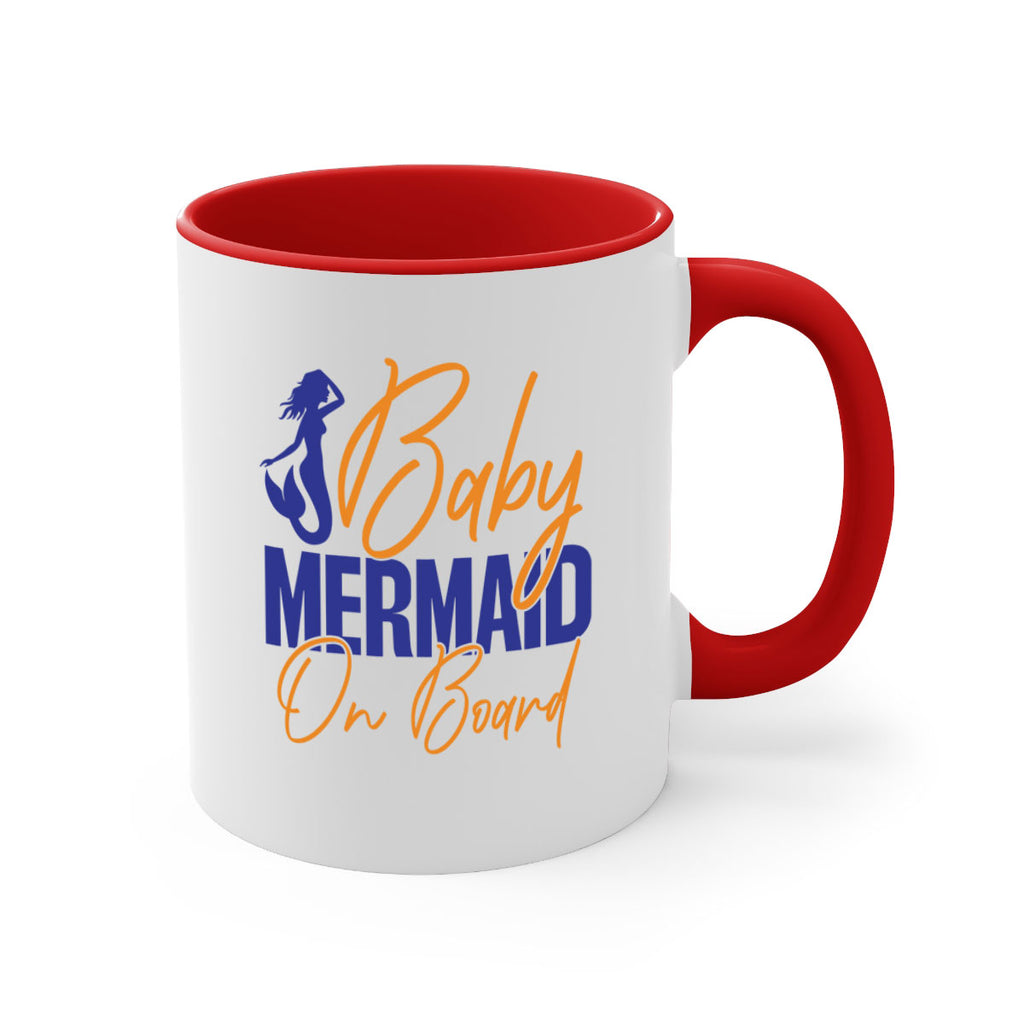 Baby Mermaid on Board 20#- mermaid-Mug / Coffee Cup
