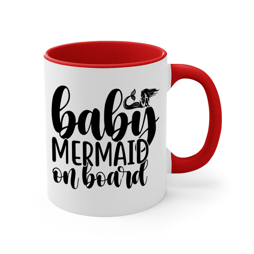 Baby mermaid on board 41#- mermaid-Mug / Coffee Cup