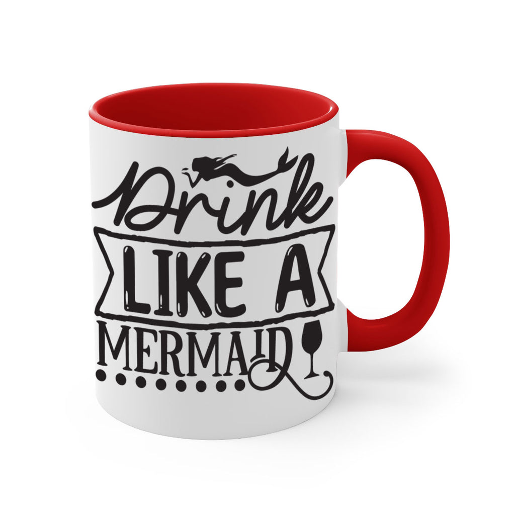 Drink like a mermaid 147#- mermaid-Mug / Coffee Cup