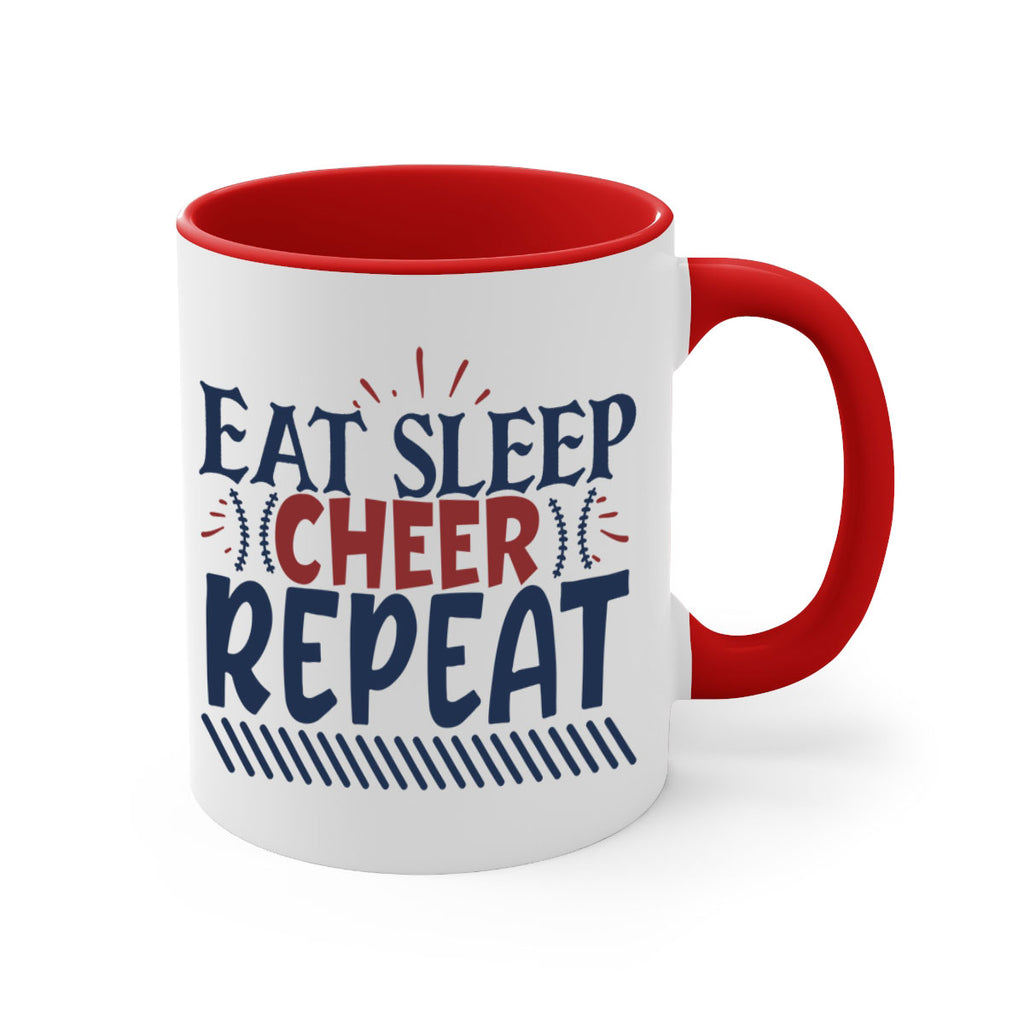 Eat sleep cheer repeat 1547#- football-Mug / Coffee Cup