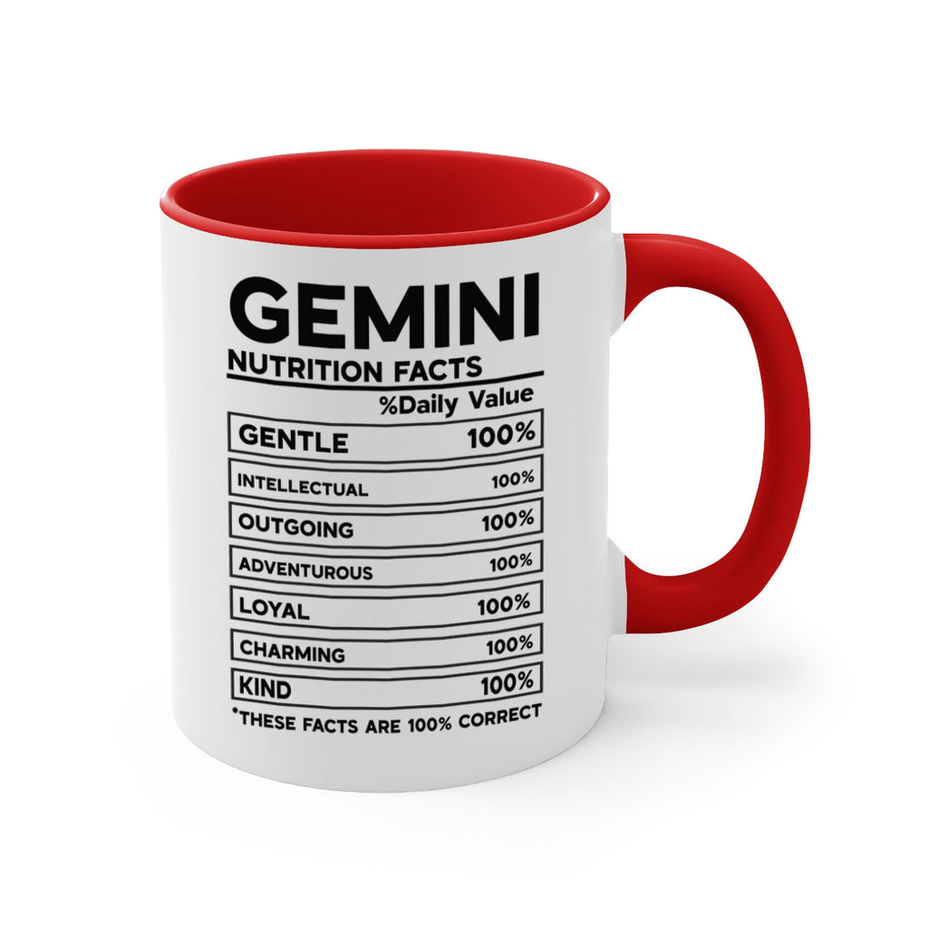 Gemini Nutrition Facts 220#- zodiac-Mug / Coffee Cup