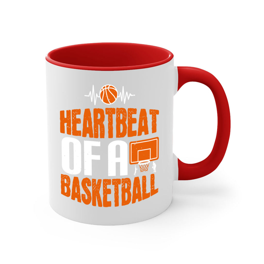 Heartbeat of a basketball 1191#- basketball-Mug / Coffee Cup