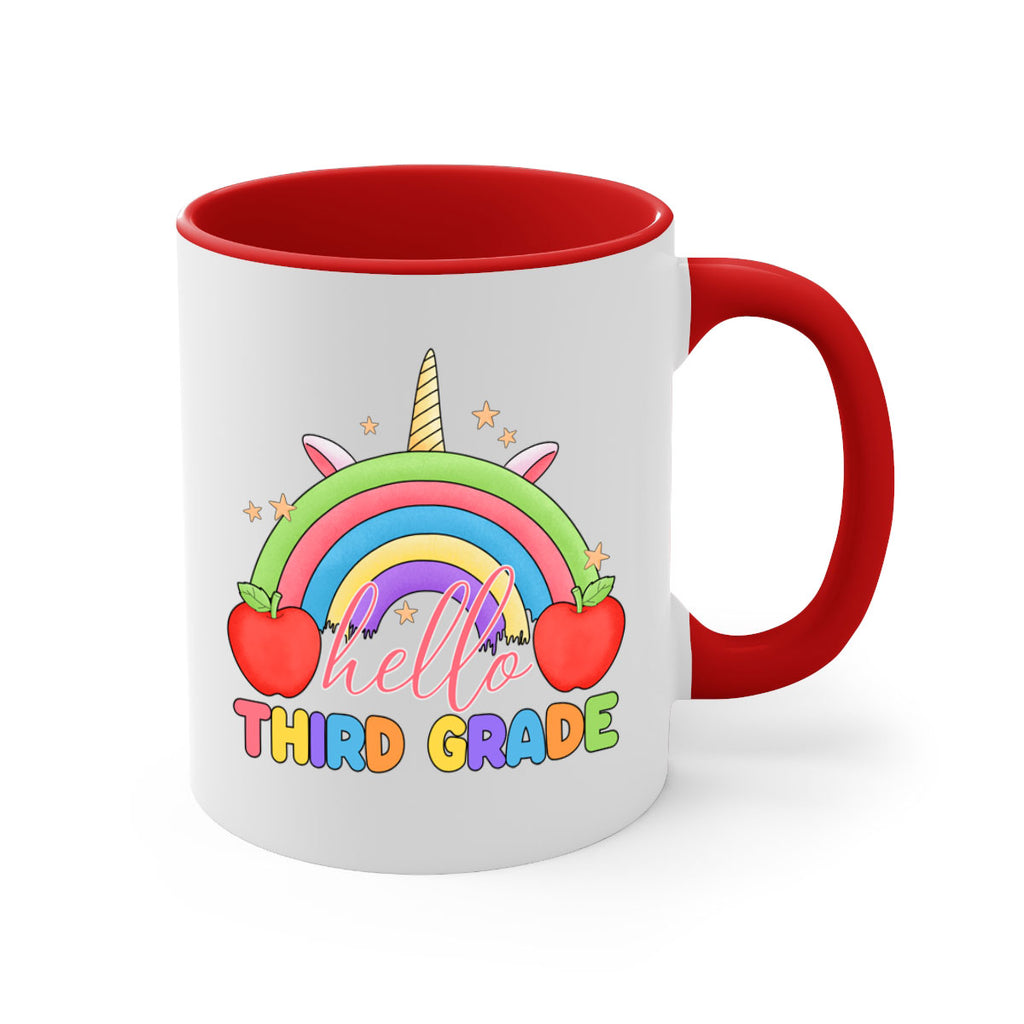Hello 3rd Grade Unicorn Rainbow 13#- Third Grade-Mug / Coffee Cup