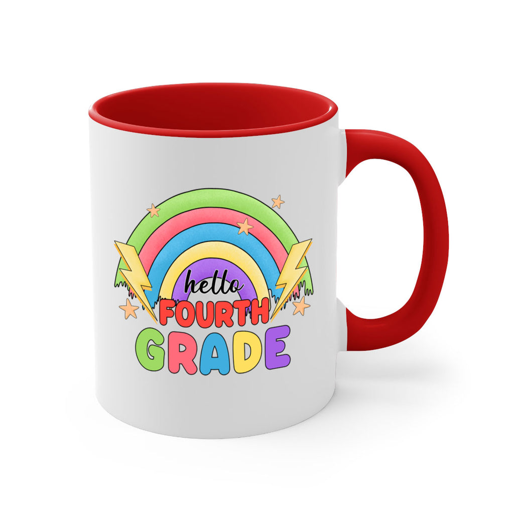 Hello 4th Grade Rainbow 13#- 4th grade-Mug / Coffee Cup