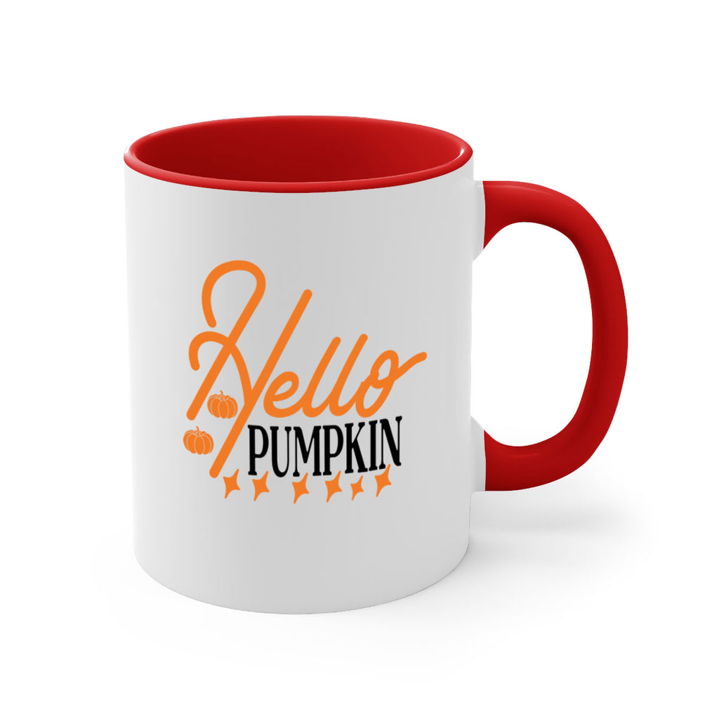 Hello Pumpkin 293#- fall-Mug / Coffee Cup