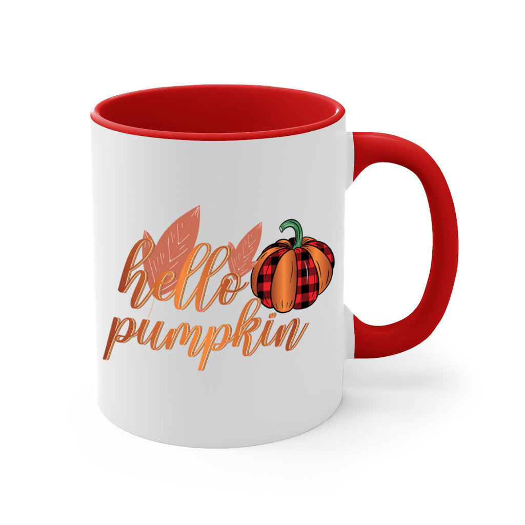 Hello Pumpkin 294#- fall-Mug / Coffee Cup
