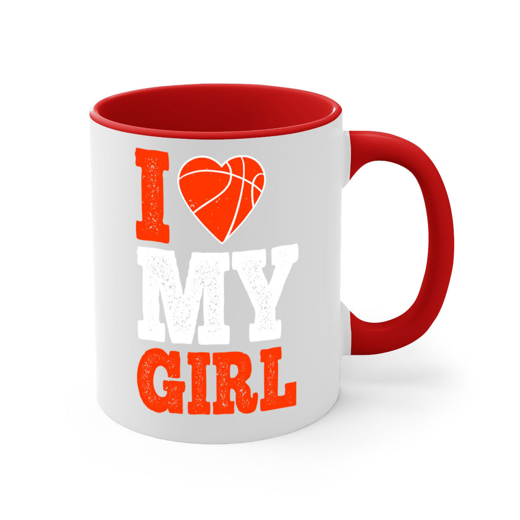I love my girl 2244#- basketball-Mug / Coffee Cup