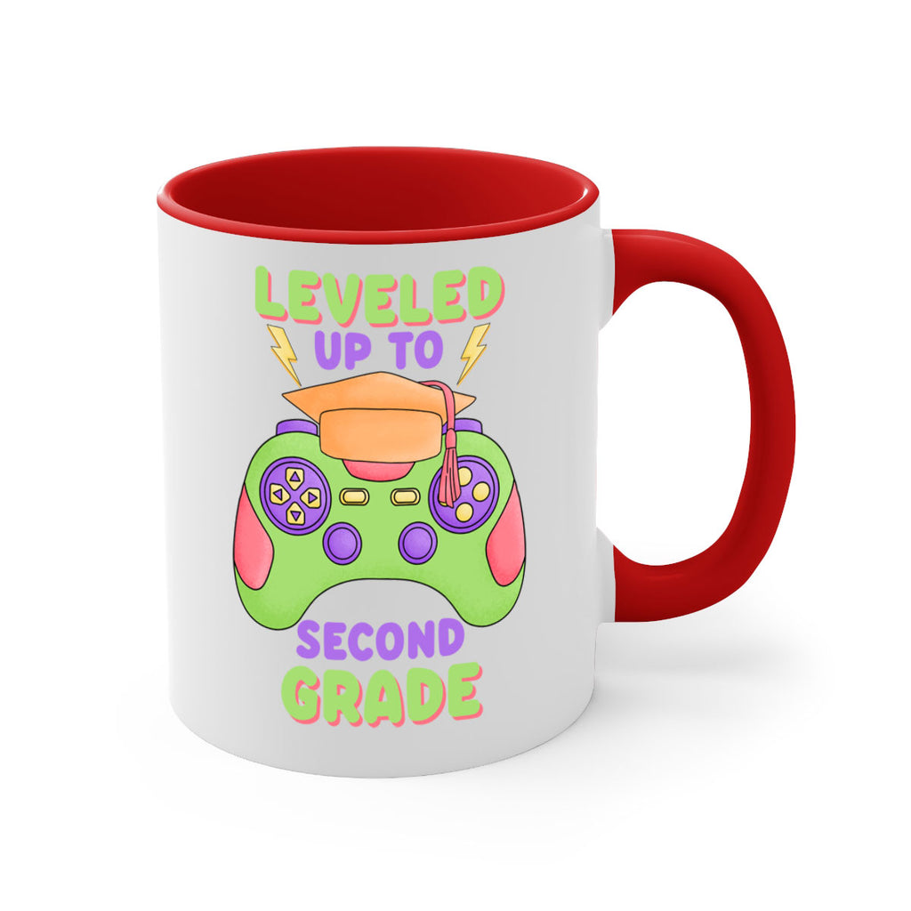 Leveled up to 2nd Grade 15#- second grade-Mug / Coffee Cup