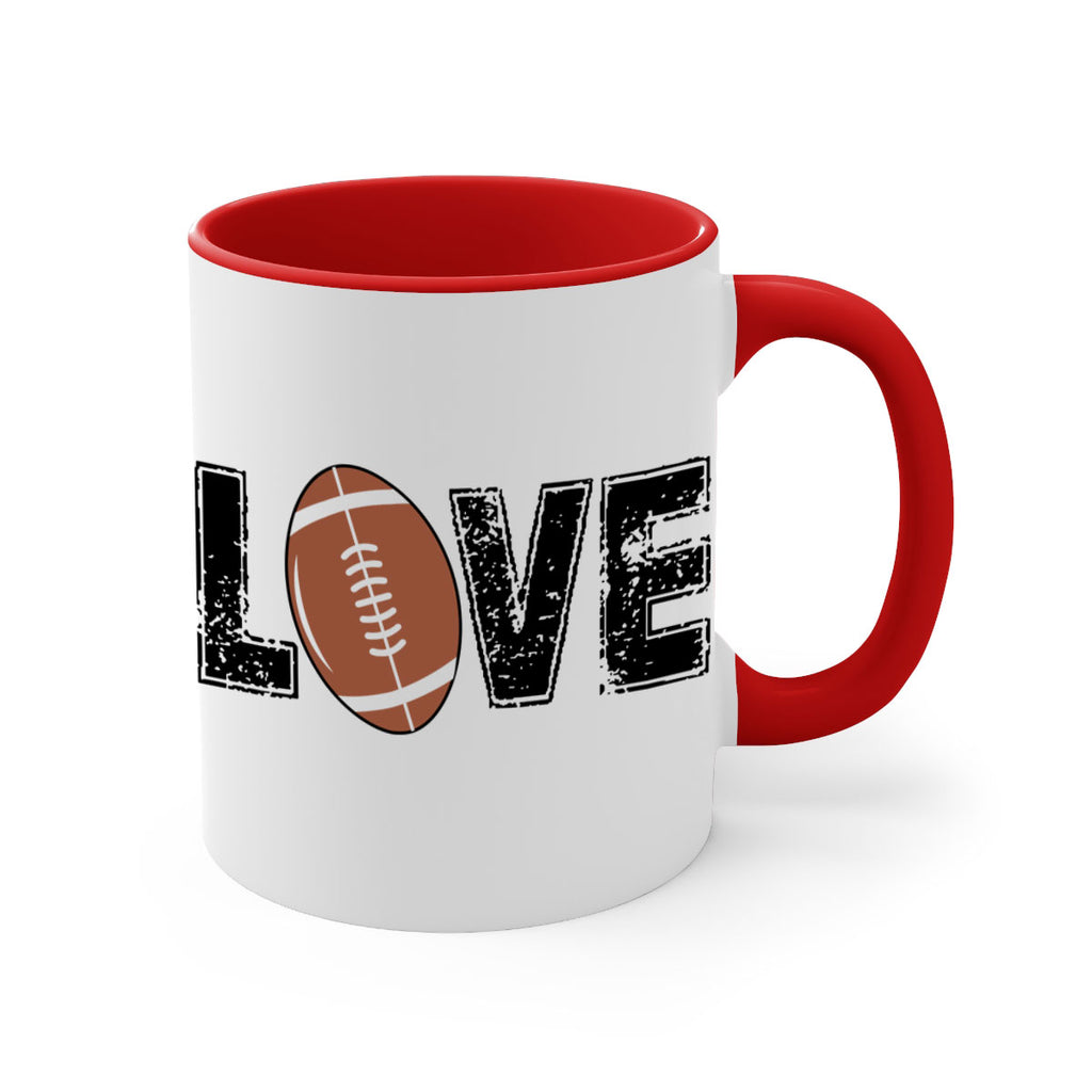 Love 739#- football-Mug / Coffee Cup