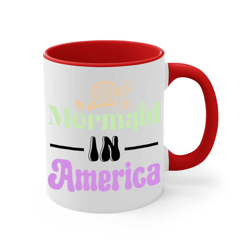 Mermaid In America 420#- mermaid-Mug / Coffee Cup