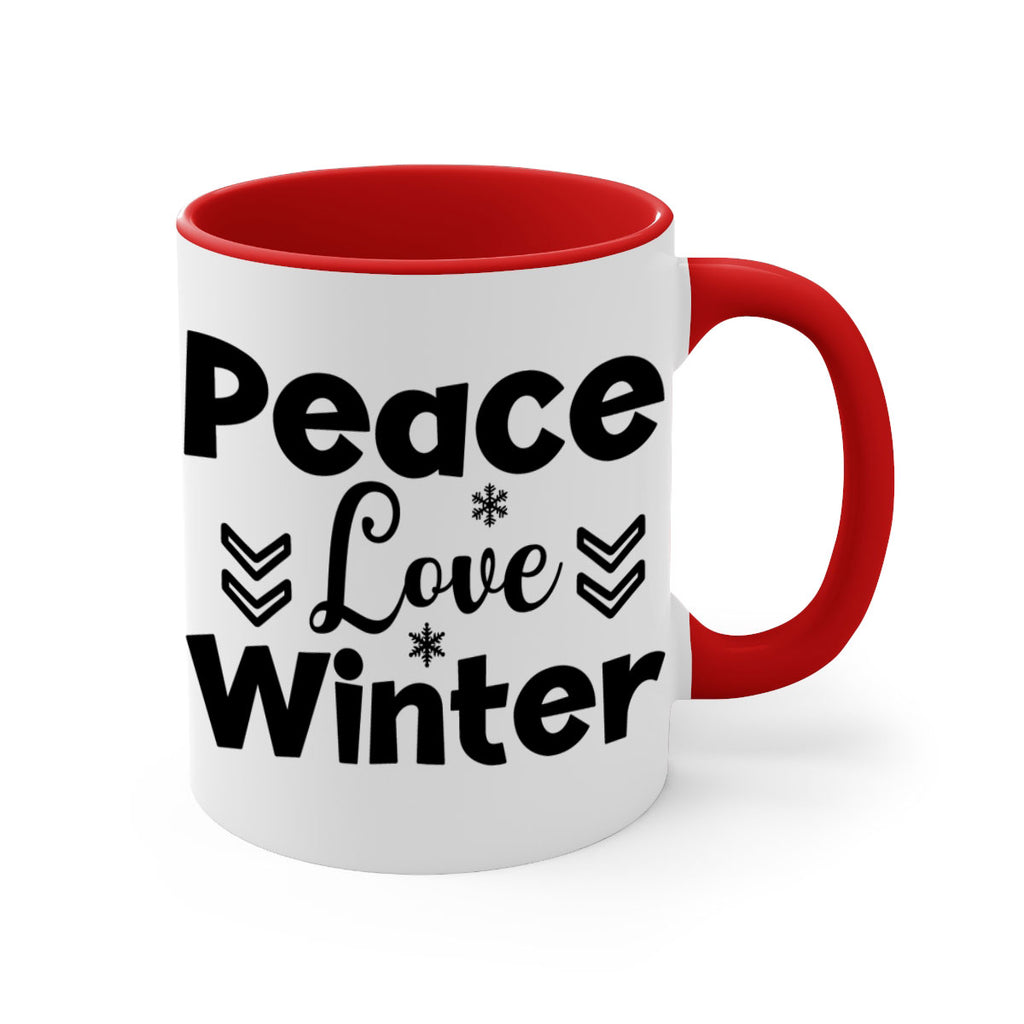 Peace Love Winter333#- winter-Mug / Coffee Cup