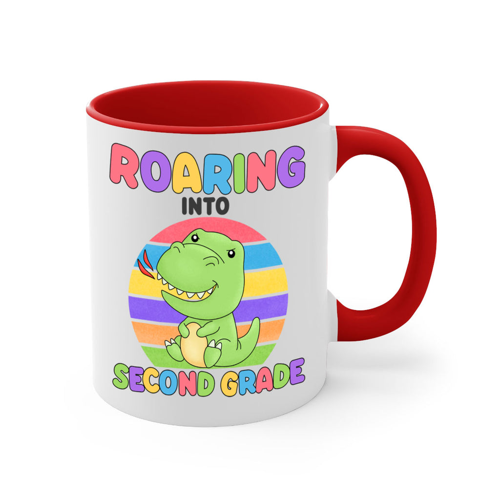 Roaring to 2nd Grade Trex 23#- second grade-Mug / Coffee Cup