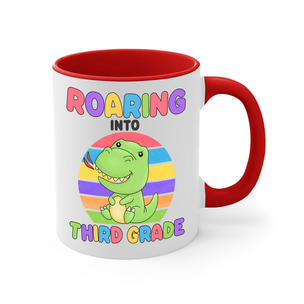 Roaring to 3rd Grade Trex 23#- Third Grade-Mug / Coffee Cup