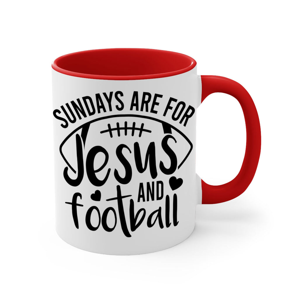 Sundays are for jesus and football 423#- football-Mug / Coffee Cup