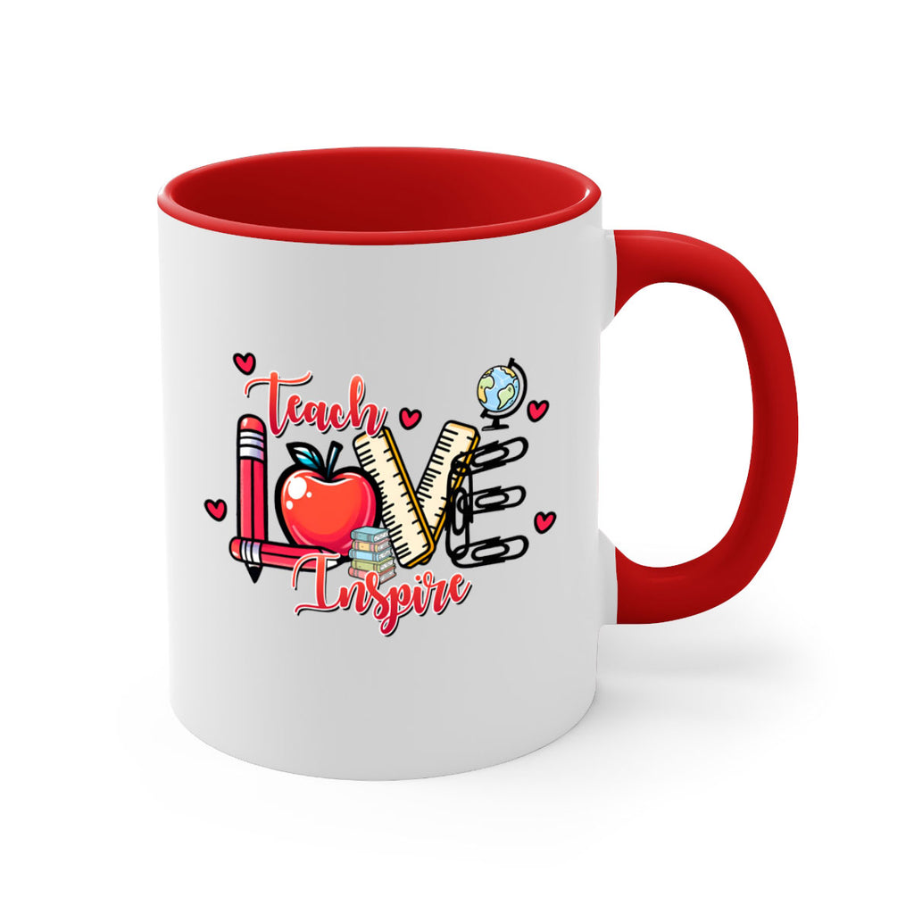 Teach Inspire Valentine 16#- teacher-Mug / Coffee Cup