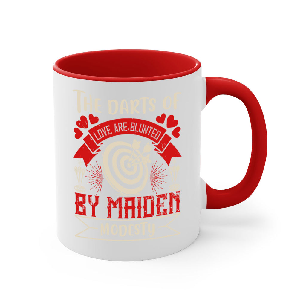The darts of love are blunted by maiden modesty 1795#- darts-Mug / Coffee Cup