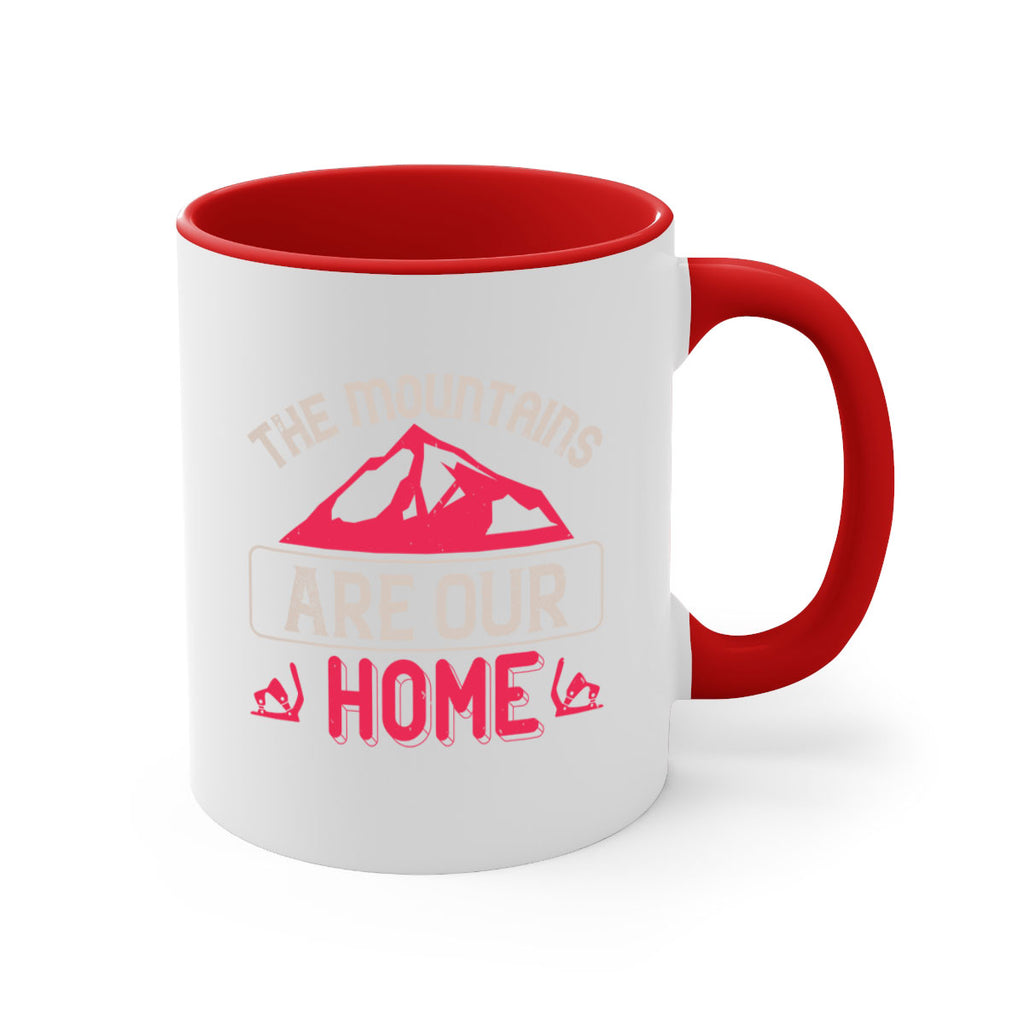 The mountains are our home 194#- ski-Mug / Coffee Cup