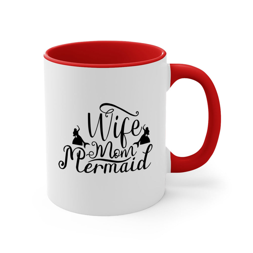 Wife Mom Mermaid 671#- mermaid-Mug / Coffee Cup