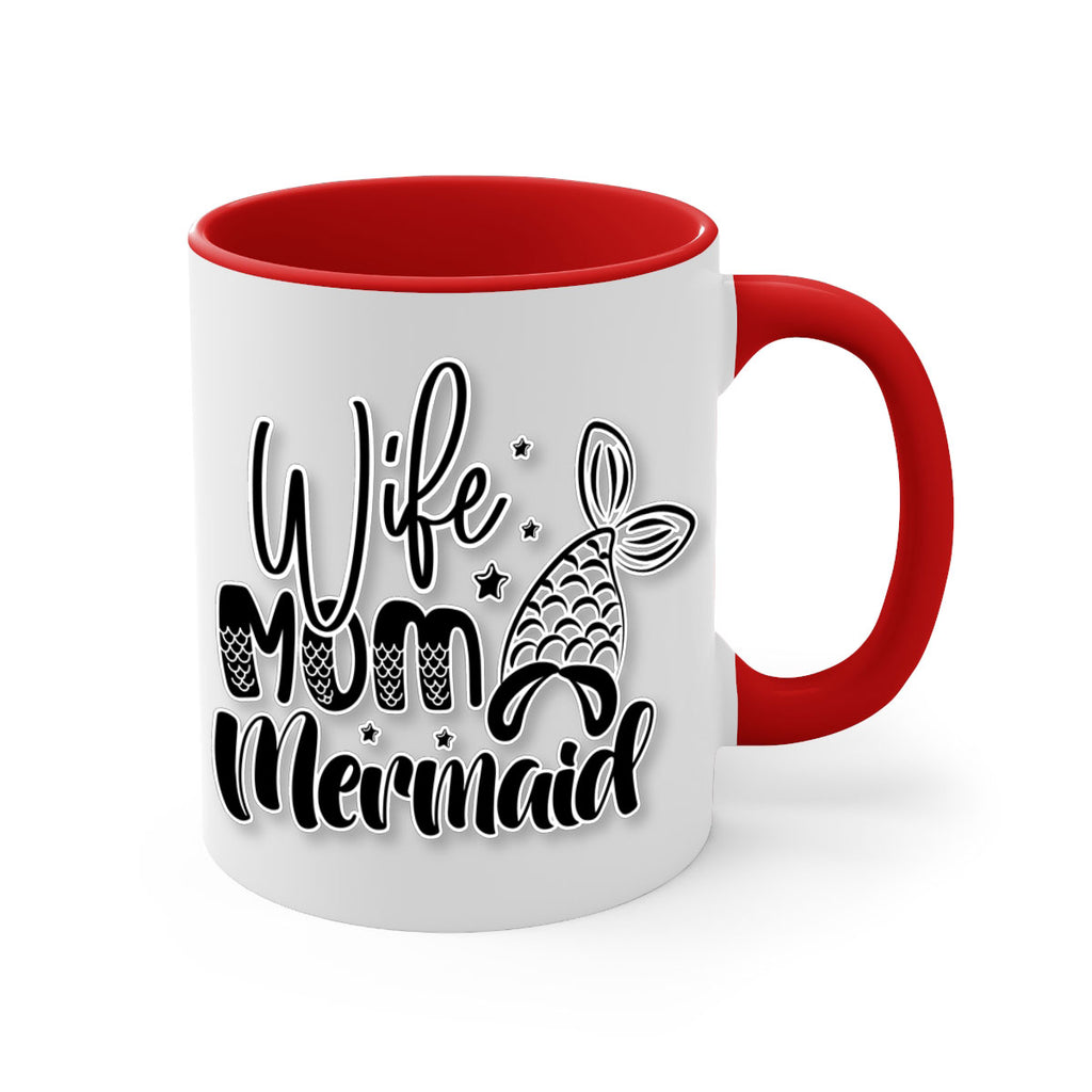 Wife Mom Mermaid 675#- mermaid-Mug / Coffee Cup
