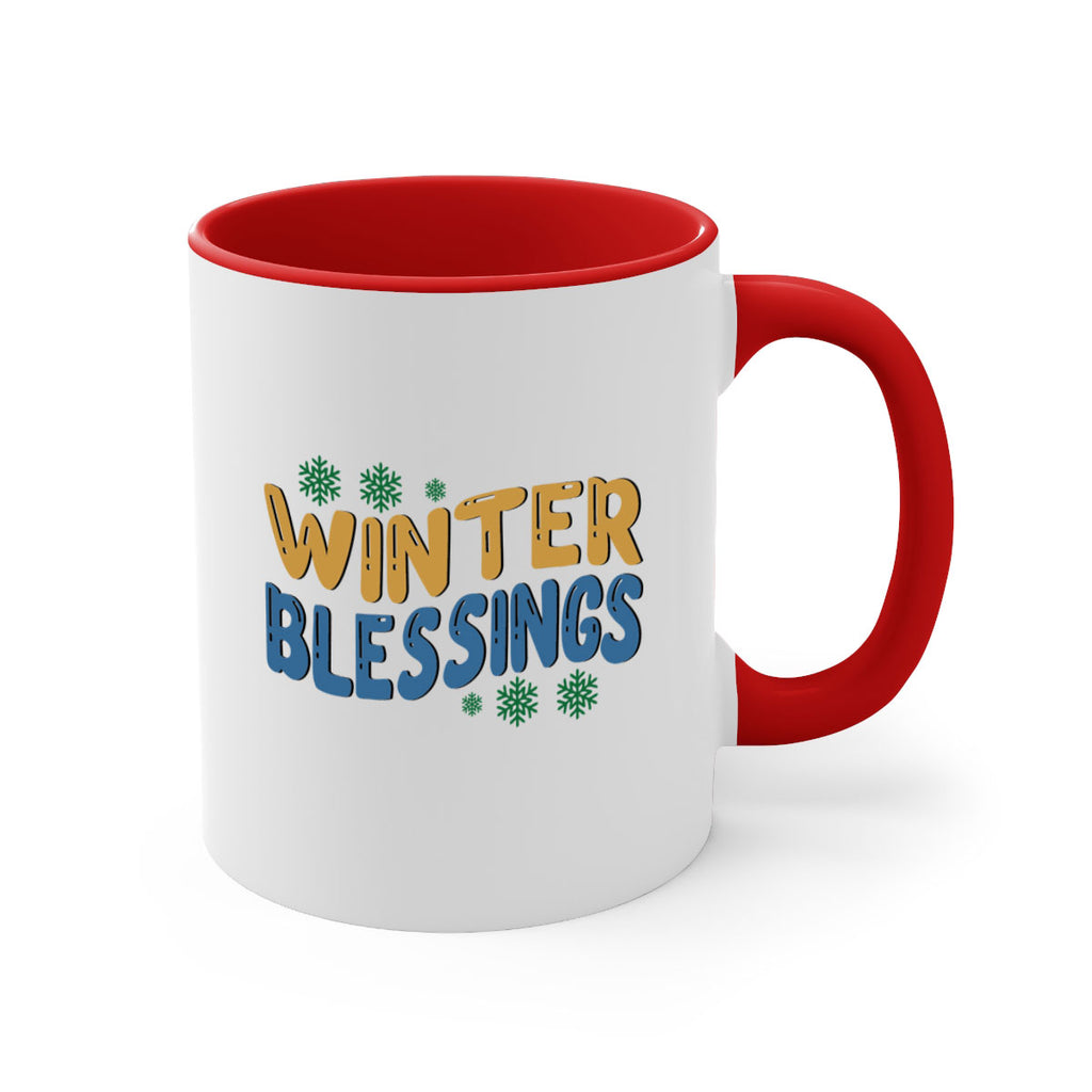 Winter Blessings 547#- winter-Mug / Coffee Cup