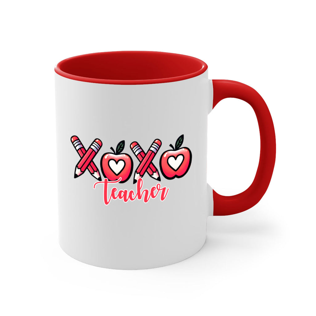 XOXO Teacher Apple Valentine 20#- teacher-Mug / Coffee Cup