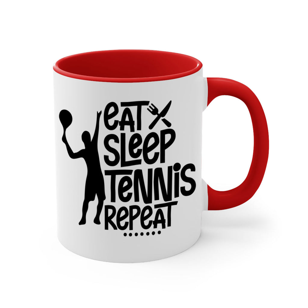 eat sleep Tennis repeat 1308#- tennis-Mug / Coffee Cup