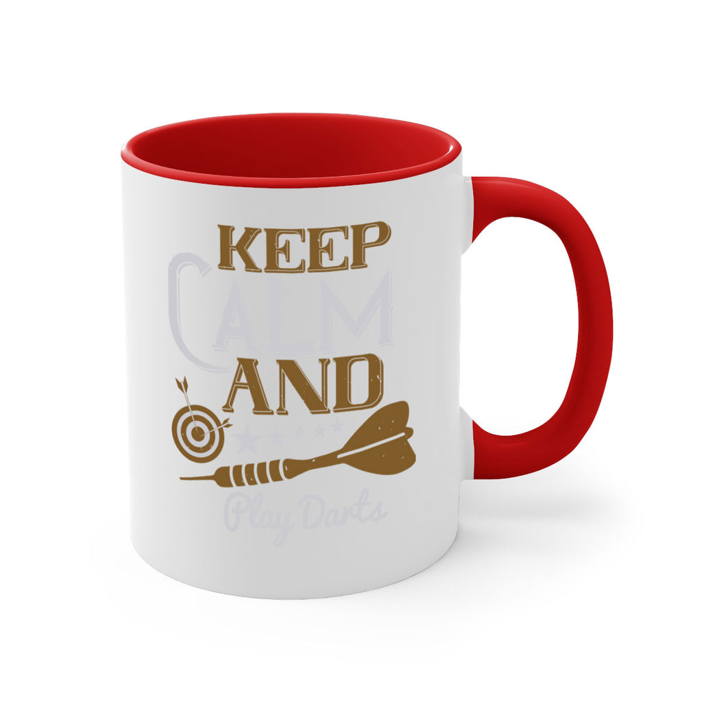 keep calm and play darts 1985#- darts-Mug / Coffee Cup