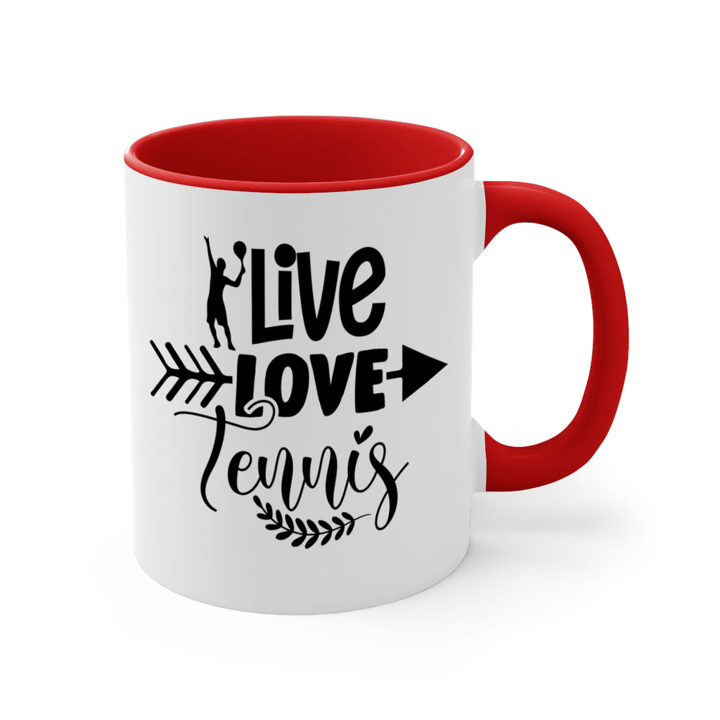 live love Tennis 818#- tennis-Mug / Coffee Cup