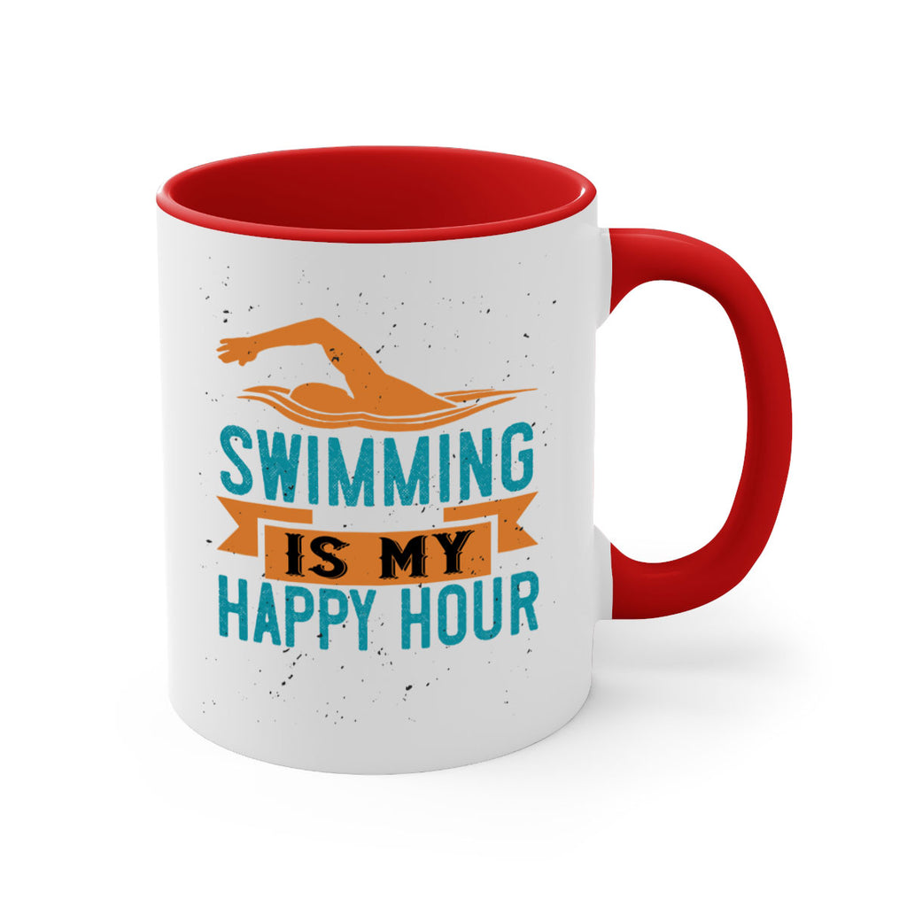 swimming is myhappy hour 378#- swimming-Mug / Coffee Cup