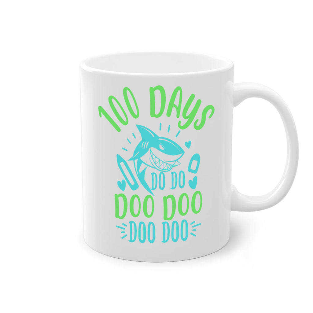 100 days shark doo doo 21#- 100 days-Mug / Coffee Cup