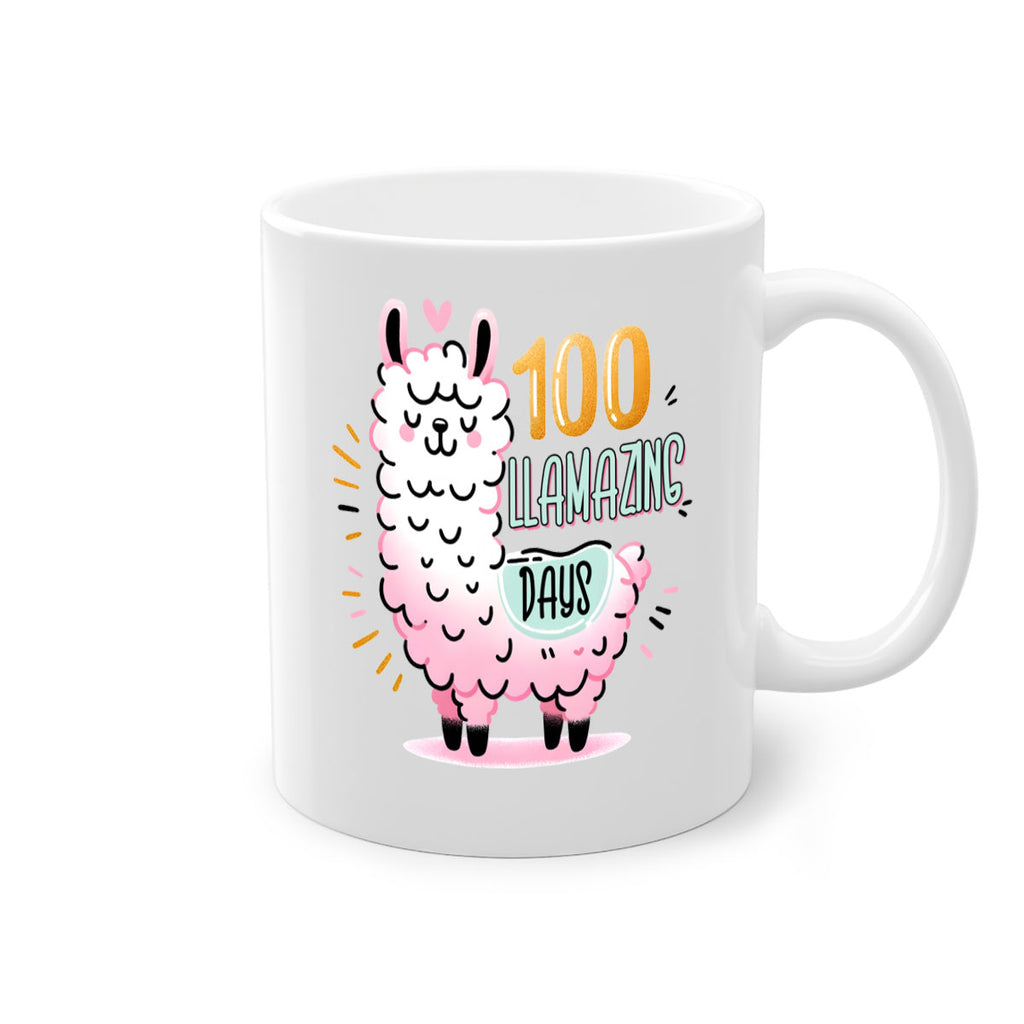 100th Day of School Llama 39#- 100 days-Mug / Coffee Cup