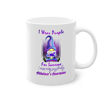 Alzheimers Awareness Products I Wear Purple Ribbon Gnome 22#- alzheimers-Mug / Coffee Cup