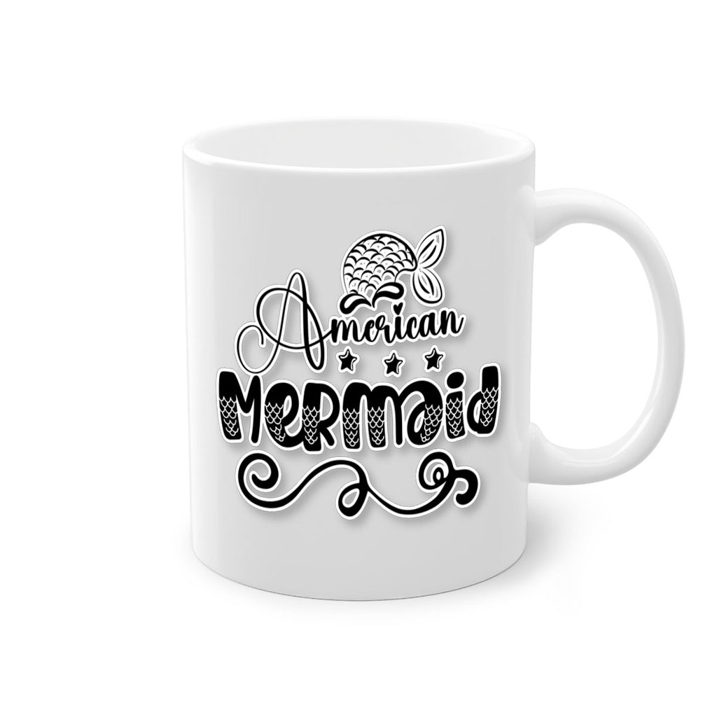 American Mermaid 15#- mermaid-Mug / Coffee Cup