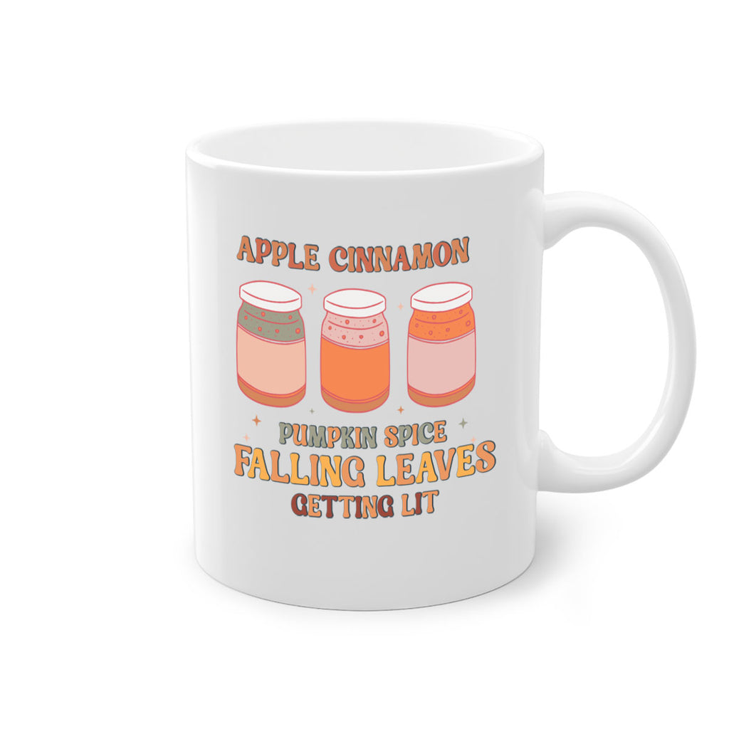 Apple Cinnamon Pumpkin Spice Falling Leaves Getting Lit 12#- fall-Mug / Coffee Cup