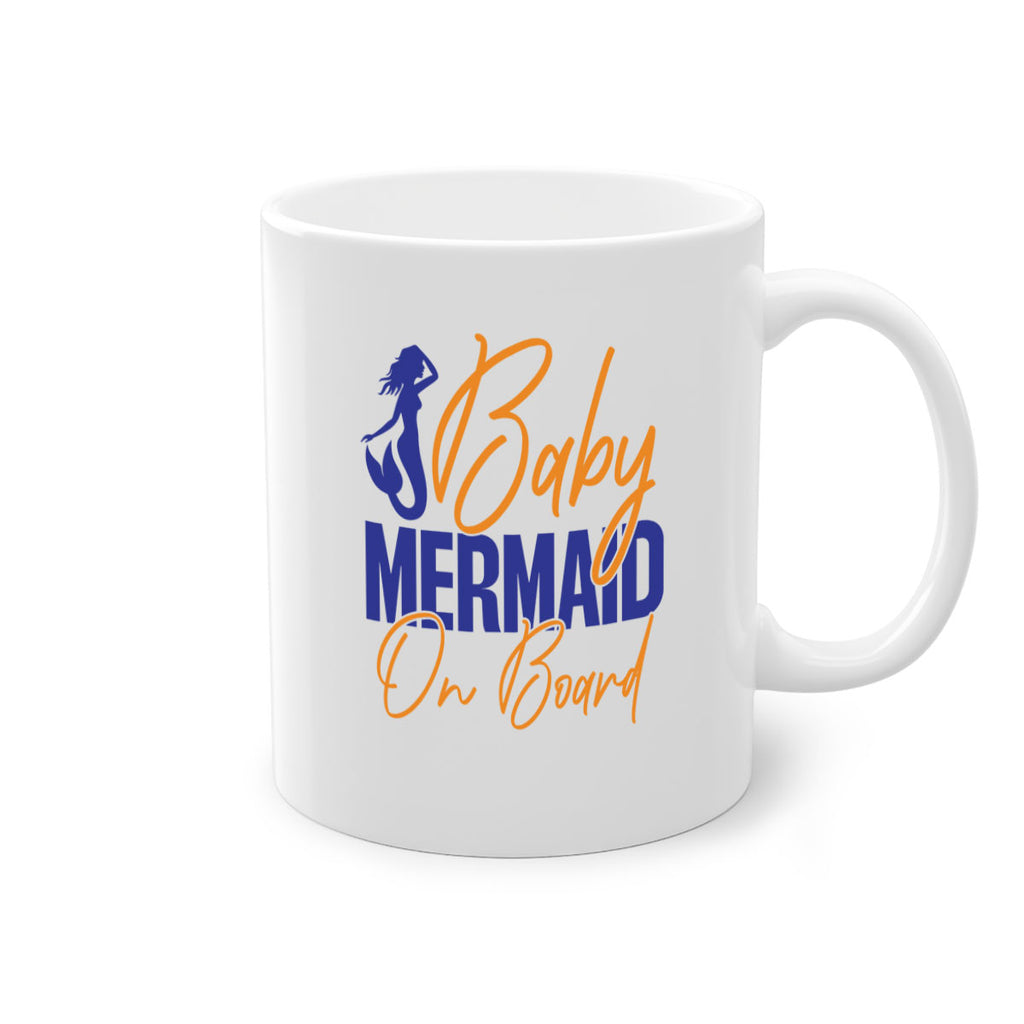 Baby Mermaid on Board 20#- mermaid-Mug / Coffee Cup
