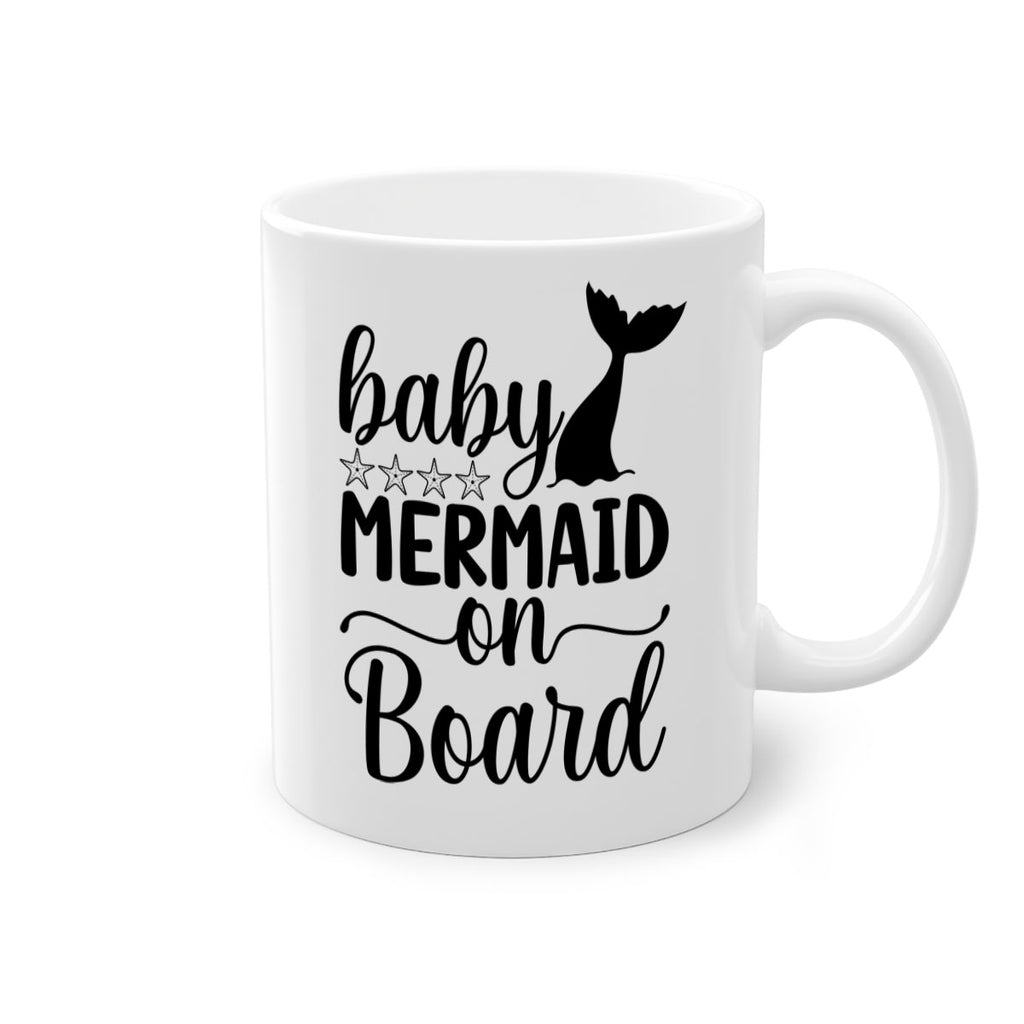Baby mermaid on board 36#- mermaid-Mug / Coffee Cup