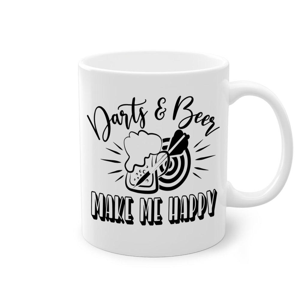 Darts Beer Make me happy 1343#- darts-Mug / Coffee Cup