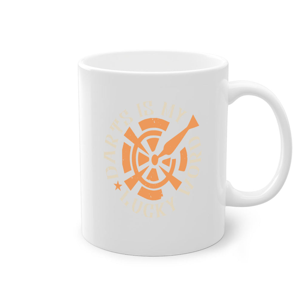 Darts Is My Lucky Word 2352#- darts-Mug / Coffee Cup