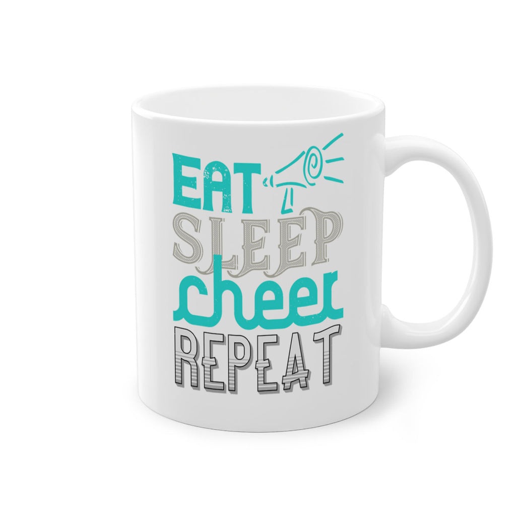 Eat sleep cheer reapet 1317#- football-Mug / Coffee Cup