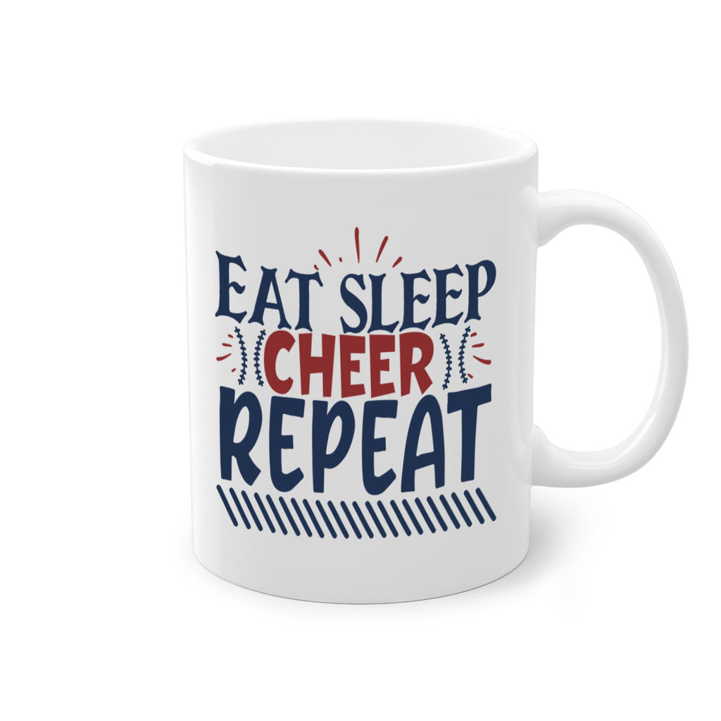 Eat sleep cheer repeat 1547#- football-Mug / Coffee Cup
