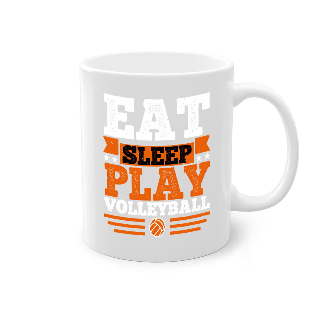 Eat sleep play volleyball 2341#- basketball-Mug / Coffee Cup