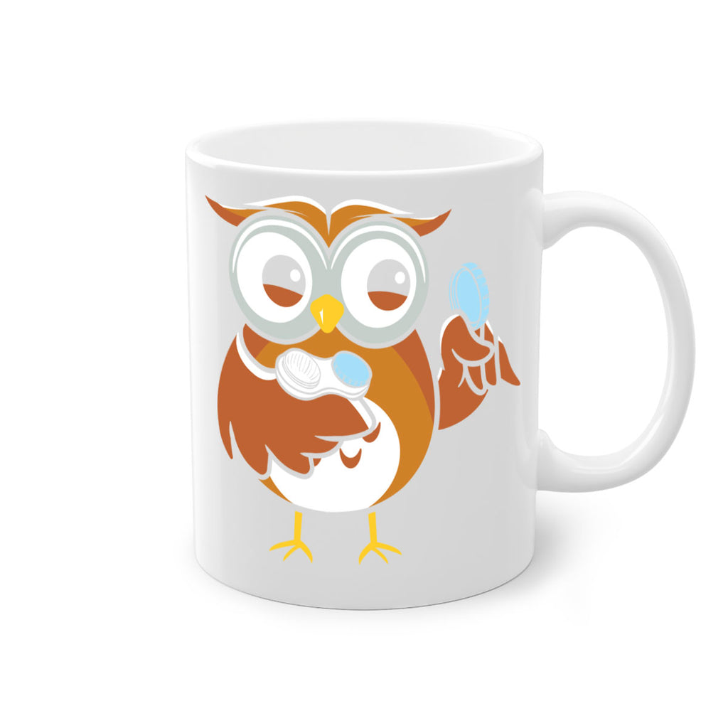 Funny Owl Contact Lens Case A TurtleRabbit 6#- owl-Mug / Coffee Cup