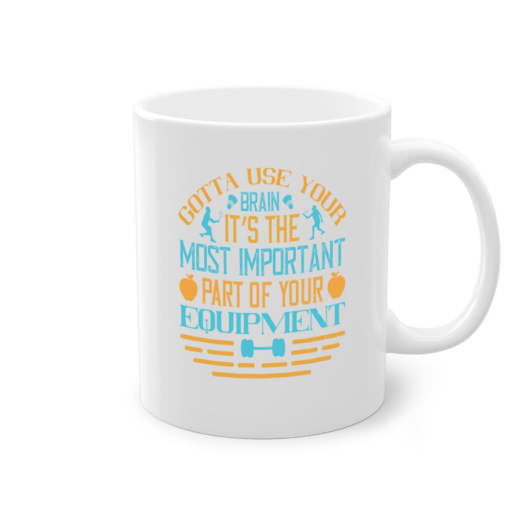 Gotta use your brain it’s the most important part of your equipment 1206#- ski-Mug / Coffee Cup