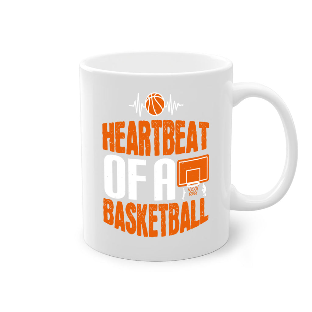 Heartbeat of a basketball 1191#- basketball-Mug / Coffee Cup